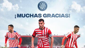 El Girona dice “adiós” a Borja García tras ocho temporadas y 233 partidos