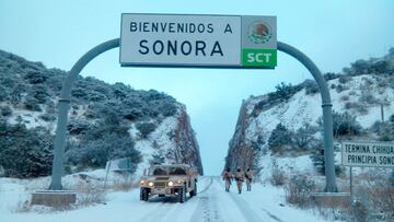 Frente Frío 33: ¿En qué municipios de Sonora suspendieron clases por la caída de nieve?