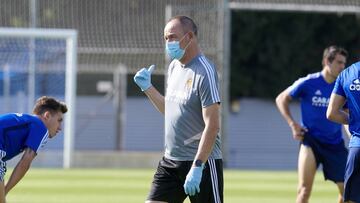 V&iacute;ctor Fern&aacute;ndez, durante un entrenamiento de esta semana.