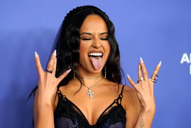 Becky G durante los Billboard Women in Music Awards.