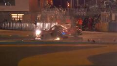 Tremendo golpe de Conway con el Toyota 7 contra un LMP2