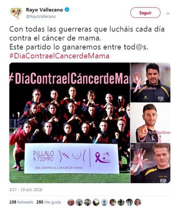 El mundo del deporte, unido en el #DíaContraelCáncerdeMama