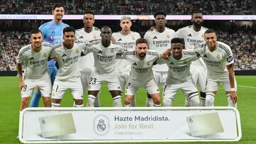 Once titular del Real Madrid contra el Betis: Courtois, Militao, Valverde, Tchouameni, Rüdiger; Ceballos, Rodrygo, Mendy, Carvajal, Vinicius y Mbappé.