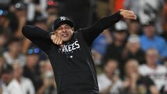 Aaron Boone fue expulsado durante la parte alta del octavo rollo luego de reclamar un ponche en contra de Anthony Volpe