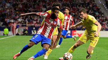 Lemar, durante el partido contra el Liverpool.