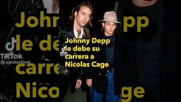 Johnny Depp afirma que su carrera como actor inició gracias a Nicolas Cage