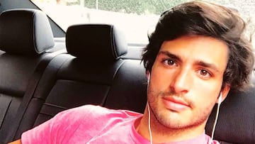 Carlos Sainz Jr, por primera vez con su novia Isabel