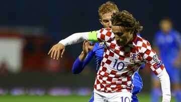 Modric jugó los 90 minutos en el partido ante Ucrania.