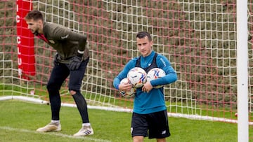 Berenguer, en un entrenamiento