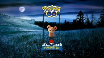 Arte oficial del Día de la Comunidad de noviembre de 2022: Teddiursa en Pokémon GO