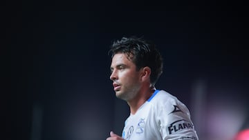 Raul Castillo of puebla during the 9th round match between Necaxa and Puebla as part of the Liga BBVA MX, Torneo Apertura 2025 at Victoria Stadium, on September 19, 2025 in Aguascalientes, Mexico.