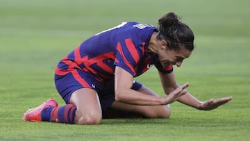 Tokyo 2020 Olympics - Soccer Football - Women - Bronze medal match - Australia v United States - Ibaraki Kashima Stadium, Ibaraki, Japan - August 5, 2021. Carli Lloyd of the United States celebrates scoring their fourth goal REUTERS/Henry Romero