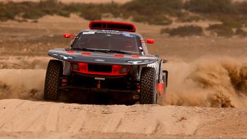 Ekstrom con el Audi durante el Rally de Marruecos.