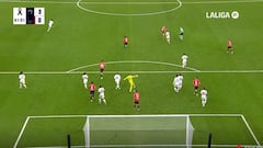 El golazo de Vinicius con un pase a lo Xabi Alonso... ¡de Lunin! El Bernabéu no daba crédito...