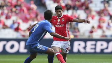 Gonçalo Guedes, durante un partido con el Benfica.