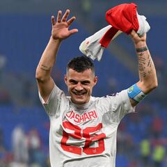 Una camiseta de Xhaka en la celebración enfurece a Serbia