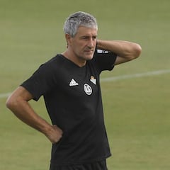 Setién: "¿El lateral izquierdo? Está también Rafa Navarro..."
