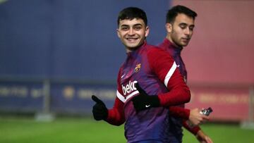 Pedri vuelve a trabajar con el grupo y apunta a Mallorca