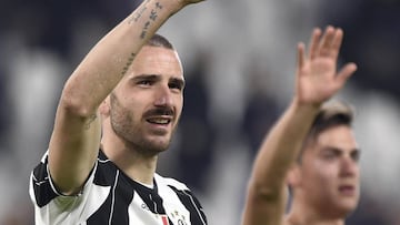 Leonardo Bonucci en uno de los últimos encuentros de la Juventus.