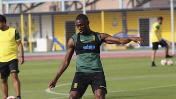 Sacko, durante un entrenamiento.