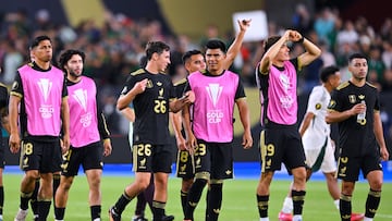 Angel Sepulveda, Mateo Chavez, Jesus Gallardo of Mexico during the Quarter Finals match between Mexico (Mexican National team) and Saudi Arabia as part of the 2025 CONCACAF Gold Cup at State Farm Stadium, on June 28, 2025 on Glendale, Phoenix Arizona, United States.