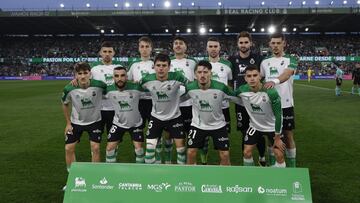 Alineación del Racing contra el Cádiz.