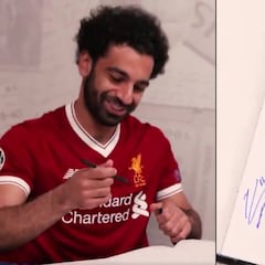 Salah: así se dibuja a él mismo antes de la final de la Champions