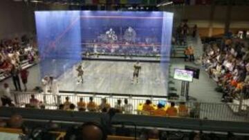 Andrés Herrera y Juan Vargas en la final de dobles masculino.