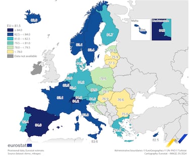 España, récord de esperanza de vida en Europa