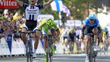 Marcel Kittel celebra la victoria.