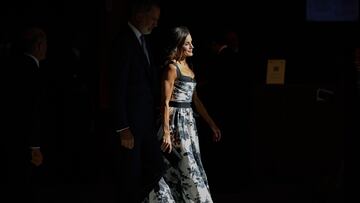 La Reina Letizia de España a su llegada a la inauguración de la Galería de las Colecciones Reales, en el Palacio Real, a 25 de julio de 2023, en Madrid (España). Felipe VI y Doña Letizia han inaugurado hoy la Galería de las Colecciones Reales, principal instrumento de proyección de la actividad cultural de Patrimonio Nacional, institución encargada de su gestión, y escenario de la gran riqueza y diversidad de las Colecciones Reales vinculadas a este organismo.
25 JULIO 2023;GALERÍA;COLECCIONES;ARTE;ORGANISMO;CULTURA
EUROPA PRESS/J. Hellín. POOL
25/07/2023