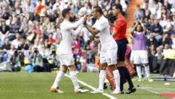 Danilo sustituyó a Carvajal.