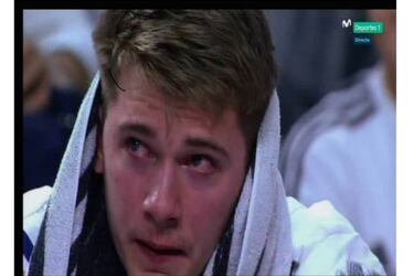 Doncic lloró en el banquillo tras ser sustituido por Pablo Laso