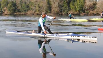 Queiroz y Morlán entrenan con el Kayak Tudense en Galicia