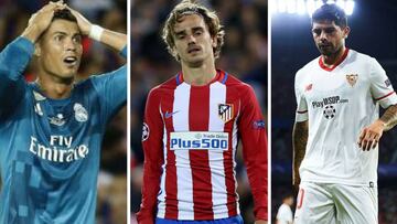 Jugadores sancionados y lesionados jornada 2 de Primera División.
