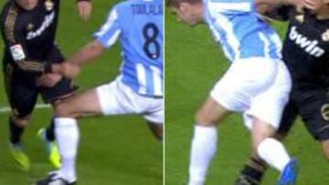 Minuto 2: posibles penaltis sobre Cristiano y Joaquín