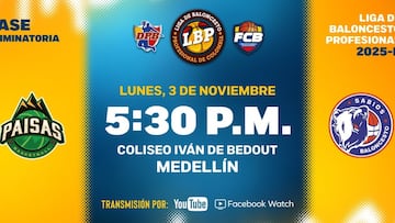 Sigue en vivo Paisas vs. Sabios