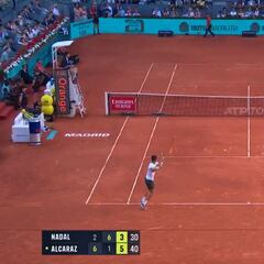 Una locura total el punto de partido de Alcaraz: vean y alucinen con un extraterrestre