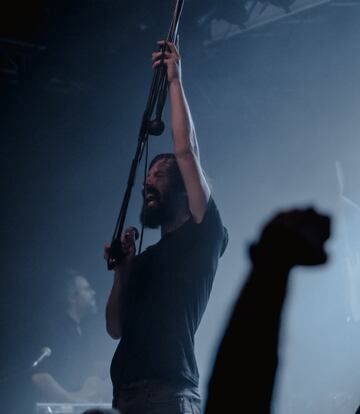 Enric Montefusco, lder de Standstill, durante su actuacin en Madrid.