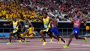 Oblique Seville, Kishane Thompson y Noah Lyles.