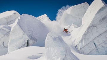 Markus Eder skiing the picturesque glaciers around the high peaks of Zermatt, Switzerland on May 14, 2021. // SI202110290409 // Usage for editorial use only //