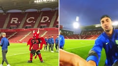 Barcelona players’ shocked reaction after being ‘attacked’ by Mallorca mascot