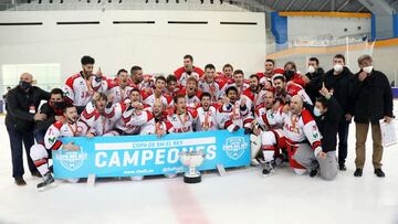 El Jaca se proclama campeón de la Copa del Rey de hochey hielo
