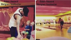 Hasta en los bolos hace magia: el tiro perfecto de Hazard