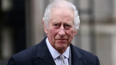 FILE PHOTO: Britain's King Charles leaves the London Clinic after receiving treatment for an enlarged prostate in London, Britain January 29, 2024. REUTERS/Hollie Adams/File Photo