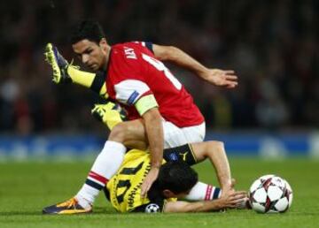 Tercera fase de grupos de la Liga de Campeones. Partido Arsenal-Borussia Dortmund.