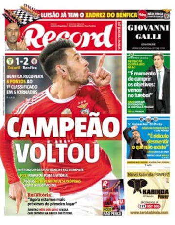 Portadas de la prensa mundial