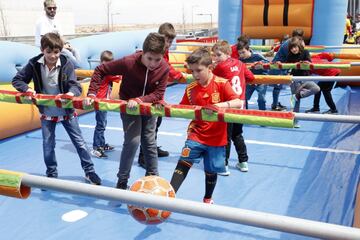 El primer día del niño en el Wanda Metropolitano