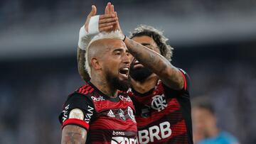 Botafogo 0, Flamengo 1, Brasileirao: gol de Arturo Vidal, resumen y resultado