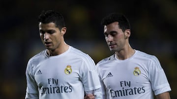 Arbeloa junto a Cristiano.